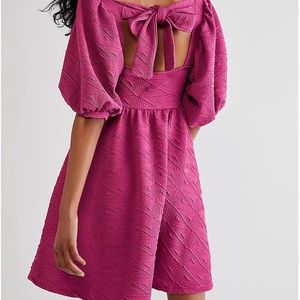 Free People Violet Mini Dress in Plum Lily
